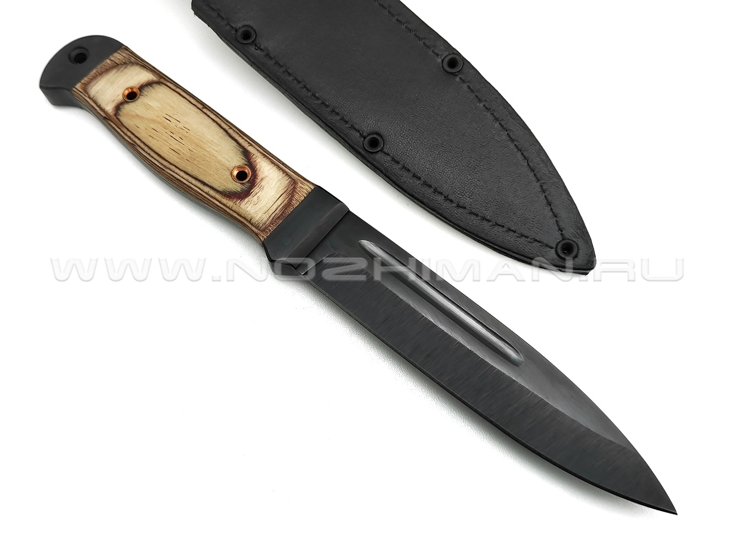 Нож "Горец-3" сталь 65Г, рукоять бакелит (Титов & Солдатова)