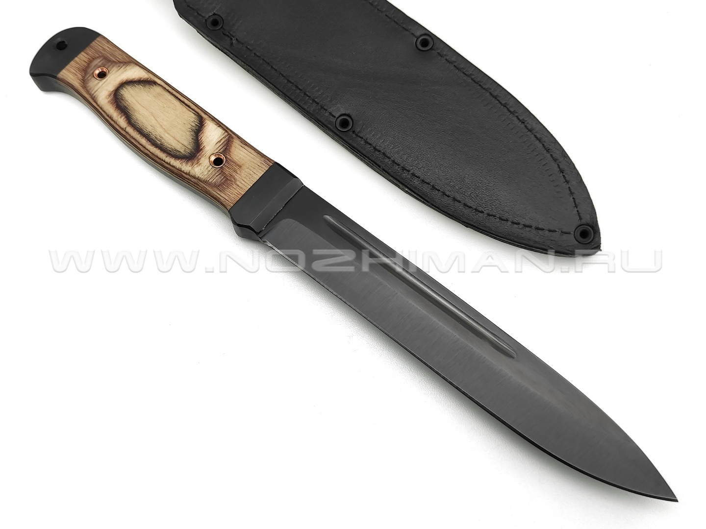 Нож "Горец-2" сталь 65Г, рукоять бакелит (Титов & Солдатова)