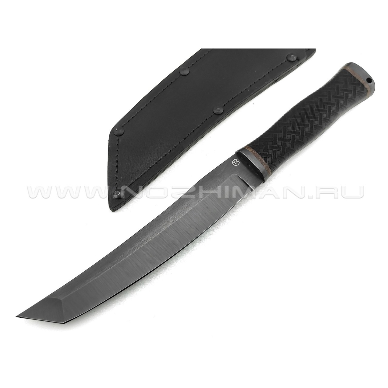 Нож "Кабан-1" сталь 65Г, рукоять резина, сталь (Титов & Солдатова)