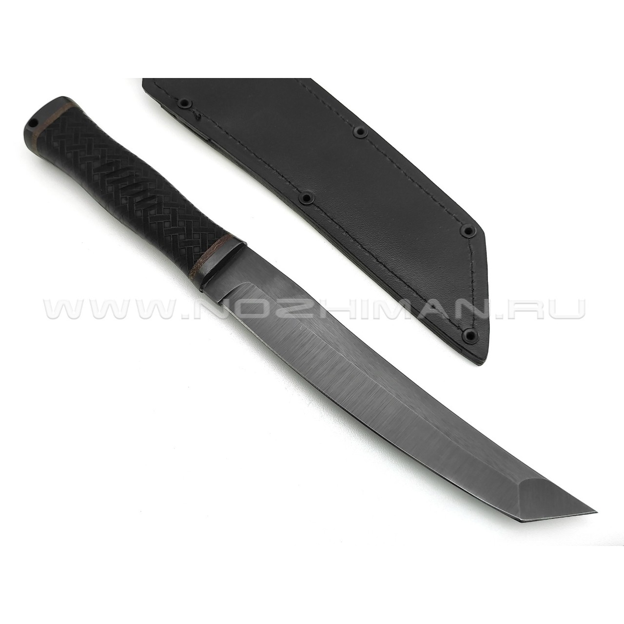 Нож "Кабан-1" сталь 65Г, рукоять резина, сталь (Титов & Солдатова)