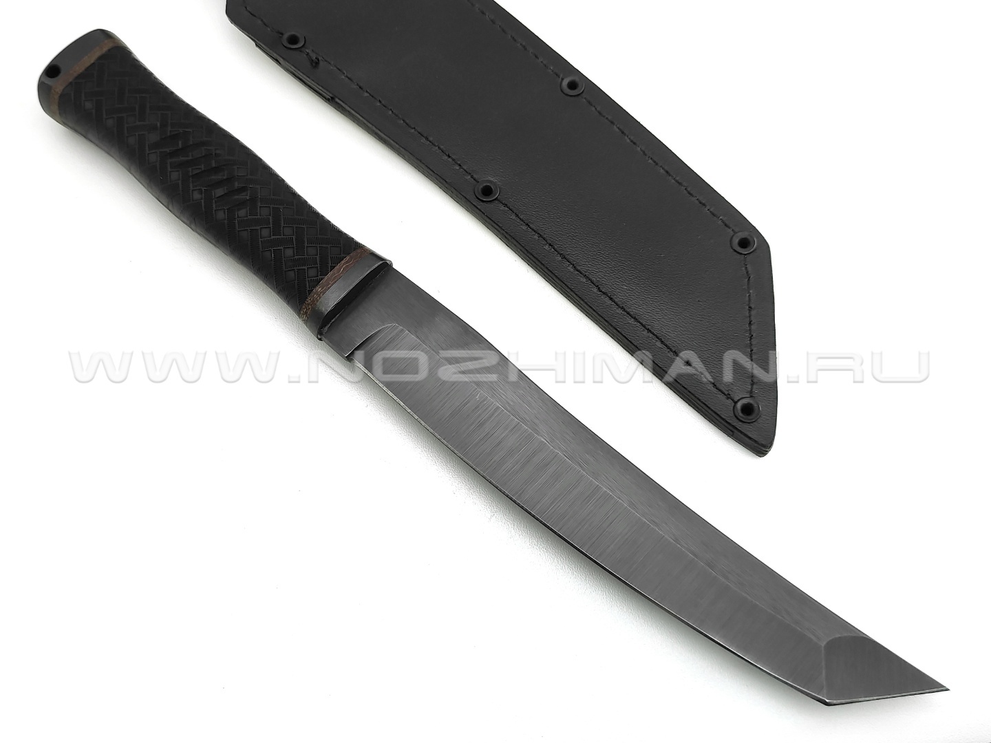 Нож "Кабан-1" сталь 65Г, рукоять резина, сталь (Титов & Солдатова)