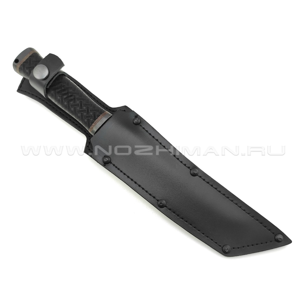 Нож "Кабан-1" сталь 65Г, рукоять резина, сталь (Титов & Солдатова)
