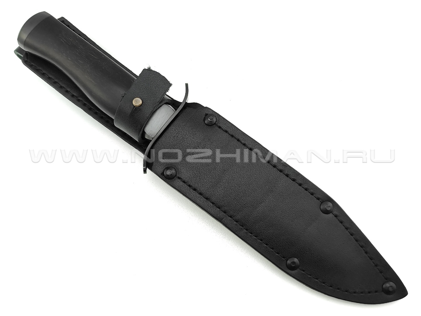 Нож разведчика НР-40 "Спецназ" черный, сталь 65Г, рукоять граб (Титов & Солдатова)
