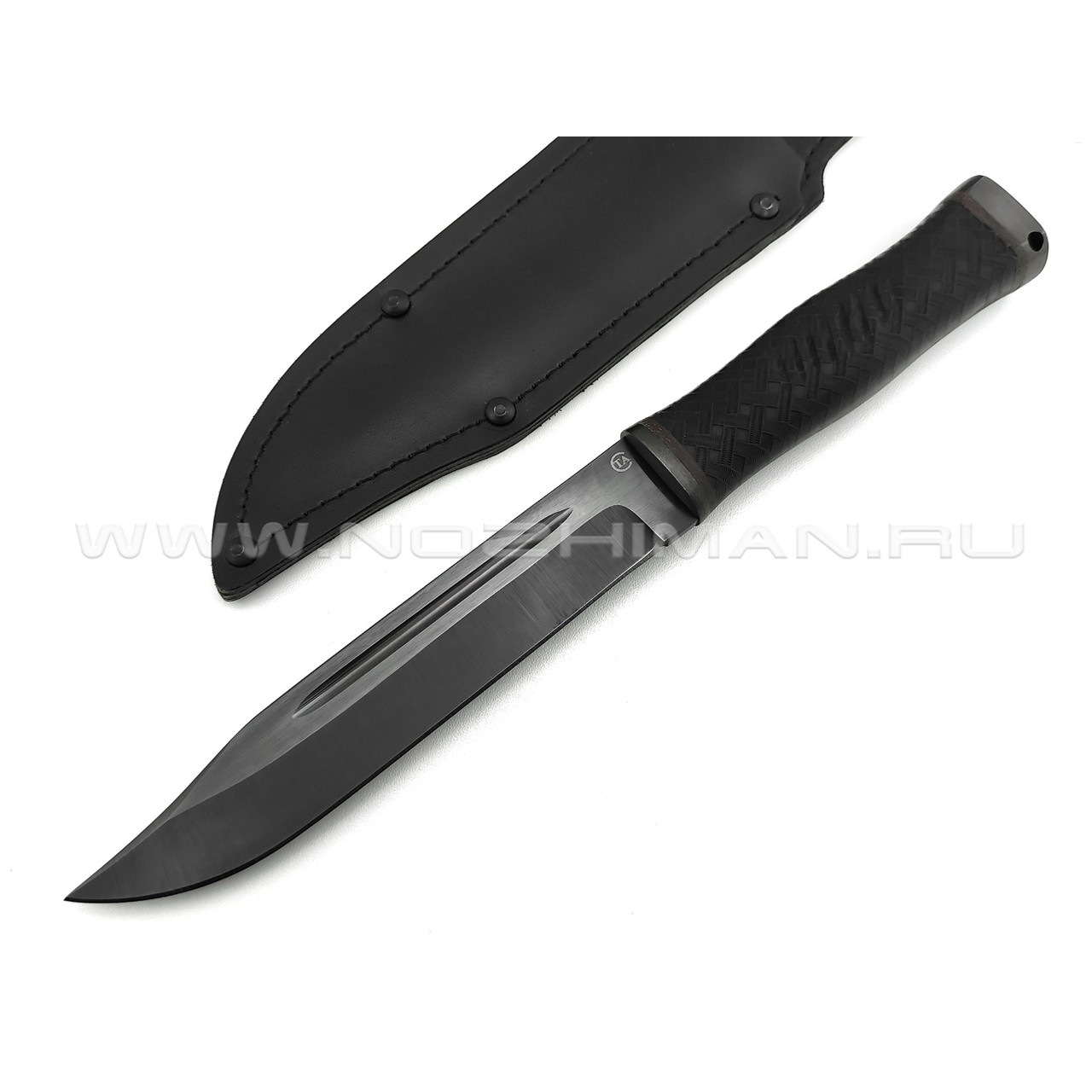 Нож "Комбат-2" сталь 65Г, рукоять резина (Титов & Солдатова)