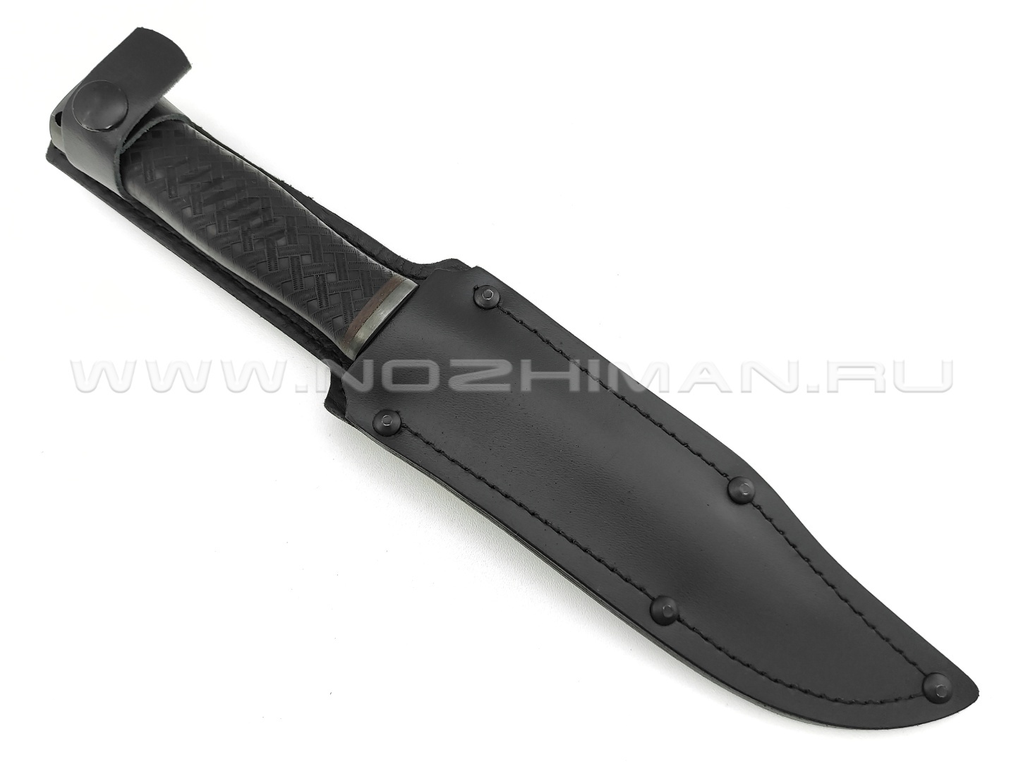 Нож "Комбат-2" сталь 65Г, рукоять резина (Титов & Солдатова)