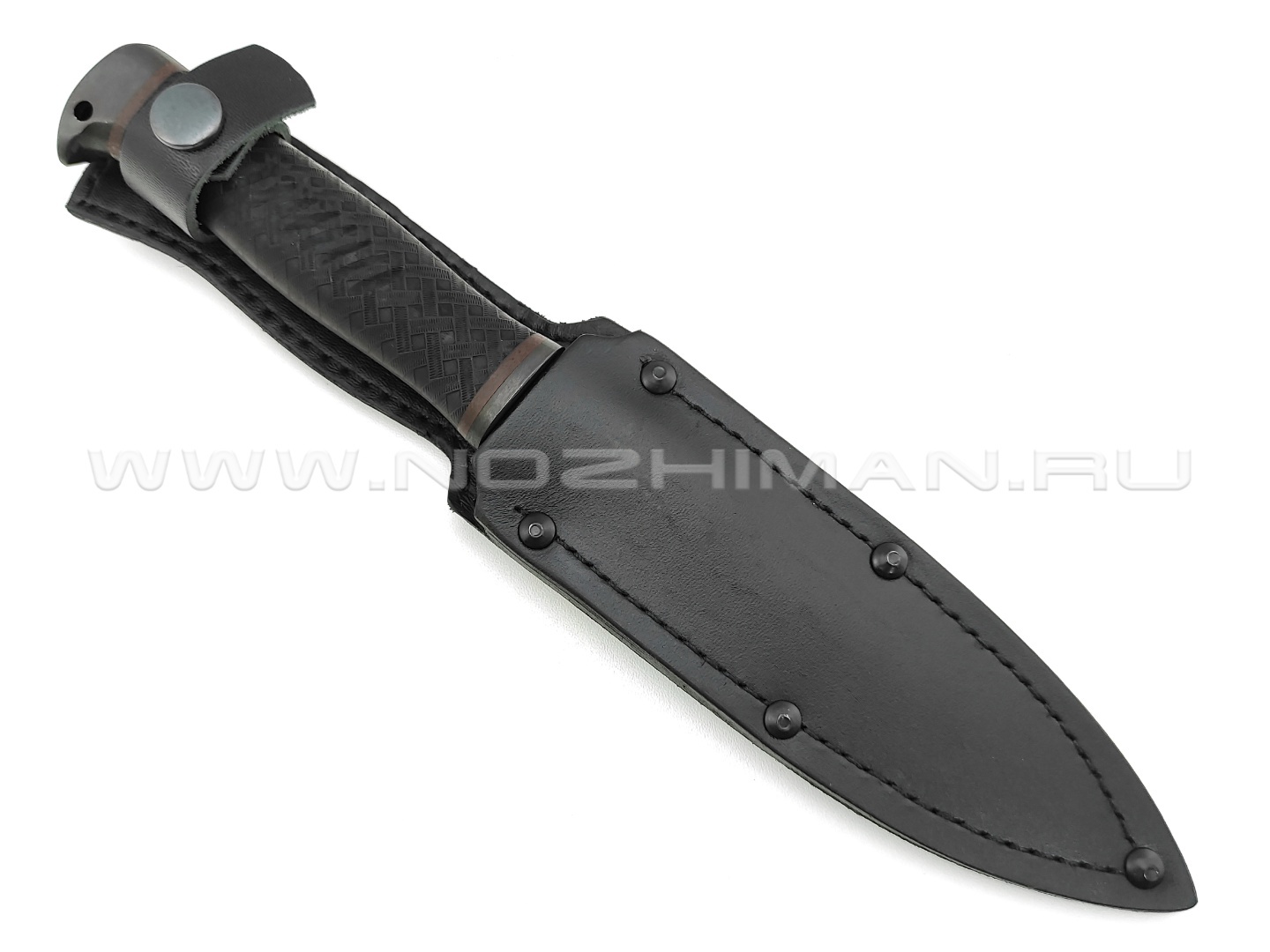 Нож "Пограничник" сталь 65Г, рукоять резина (Титов & Солдатова)