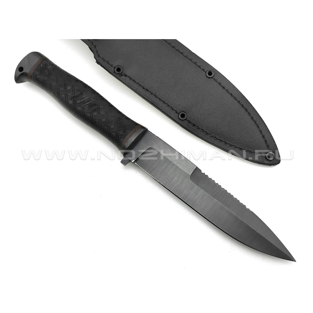 Нож "Мирный" сталь 65Г, рукоять резина, сталь (Титов & Солдатова)