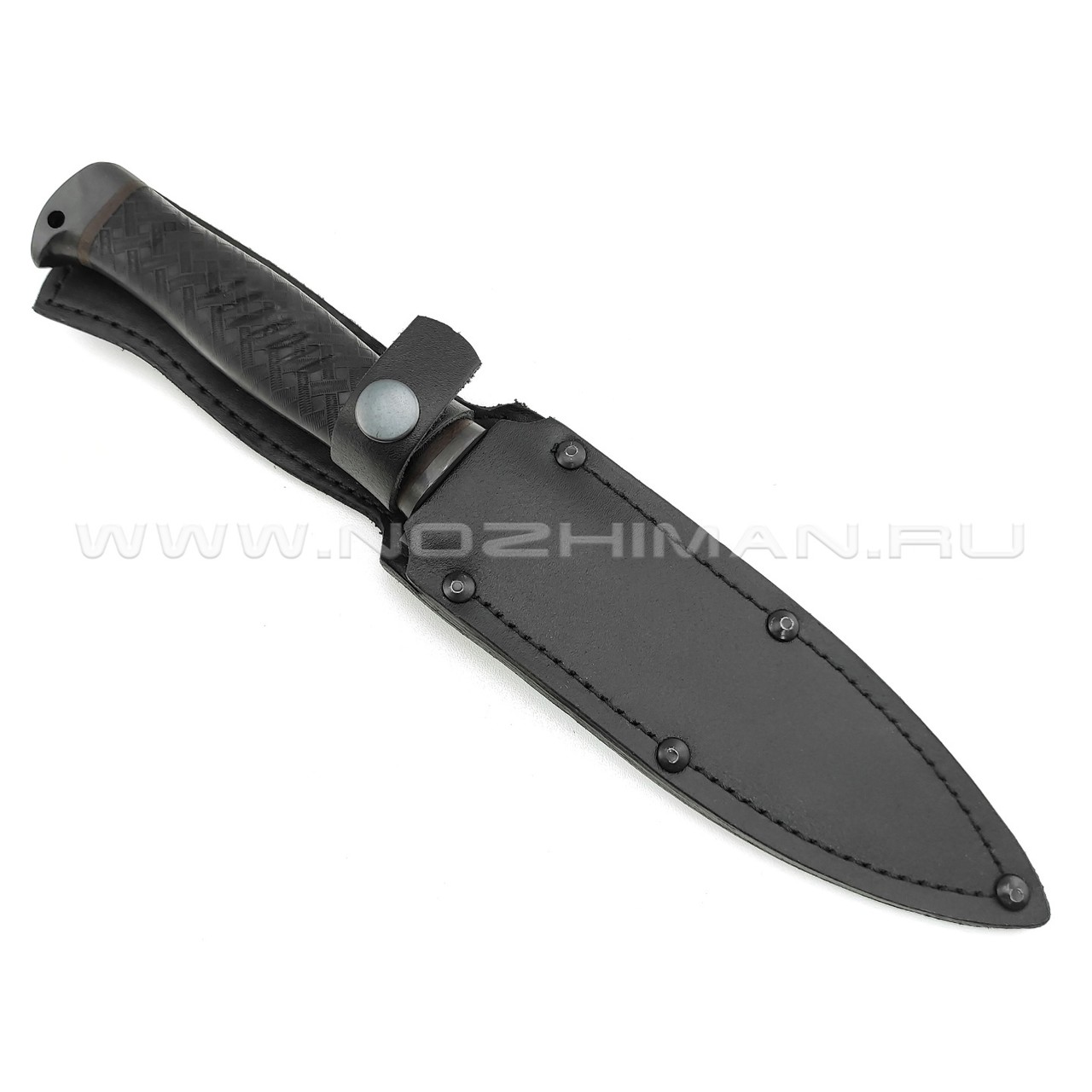 Нож "Мирный" сталь 65Г, рукоять резина, сталь (Титов & Солдатова)