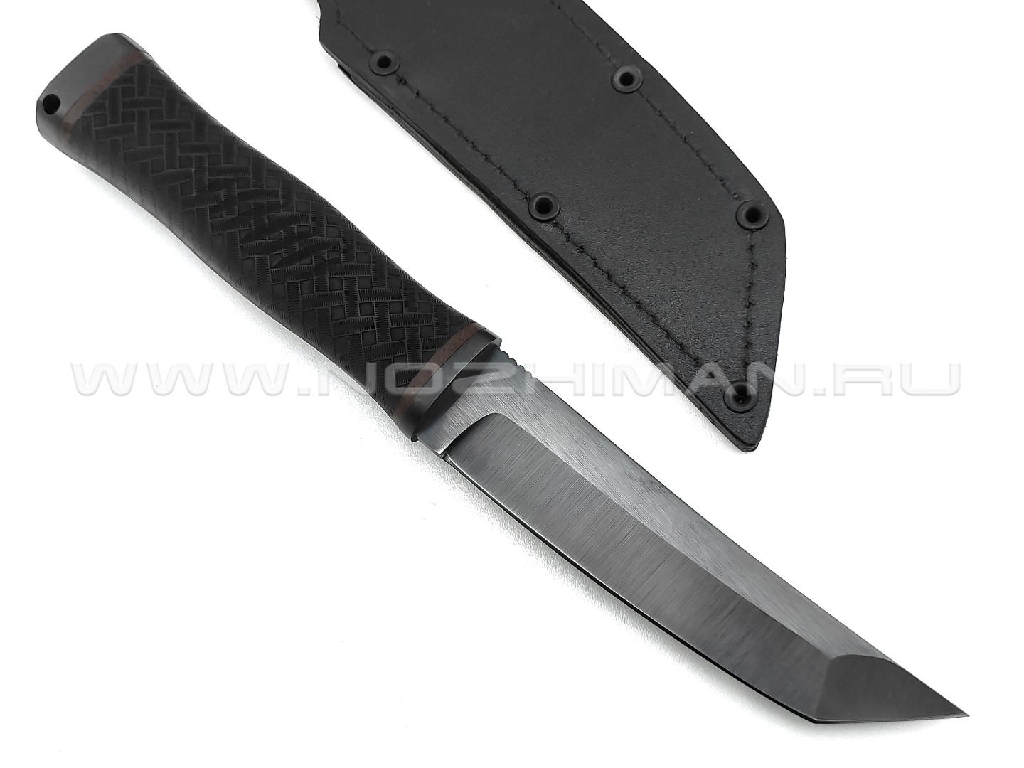 Нож "Кабан-1М" сталь 65Г, рукоять резина, сталь (Титов & Солдатова)