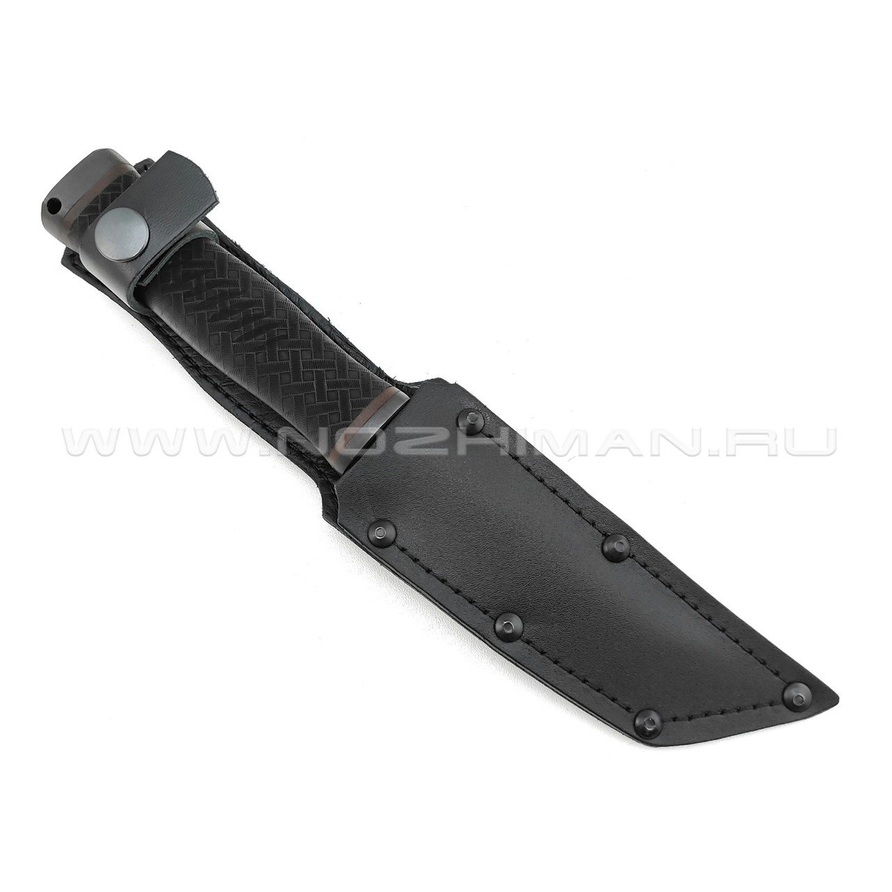 Нож "Кабан-1М" сталь 65Г, рукоять резина, сталь (Титов & Солдатова)