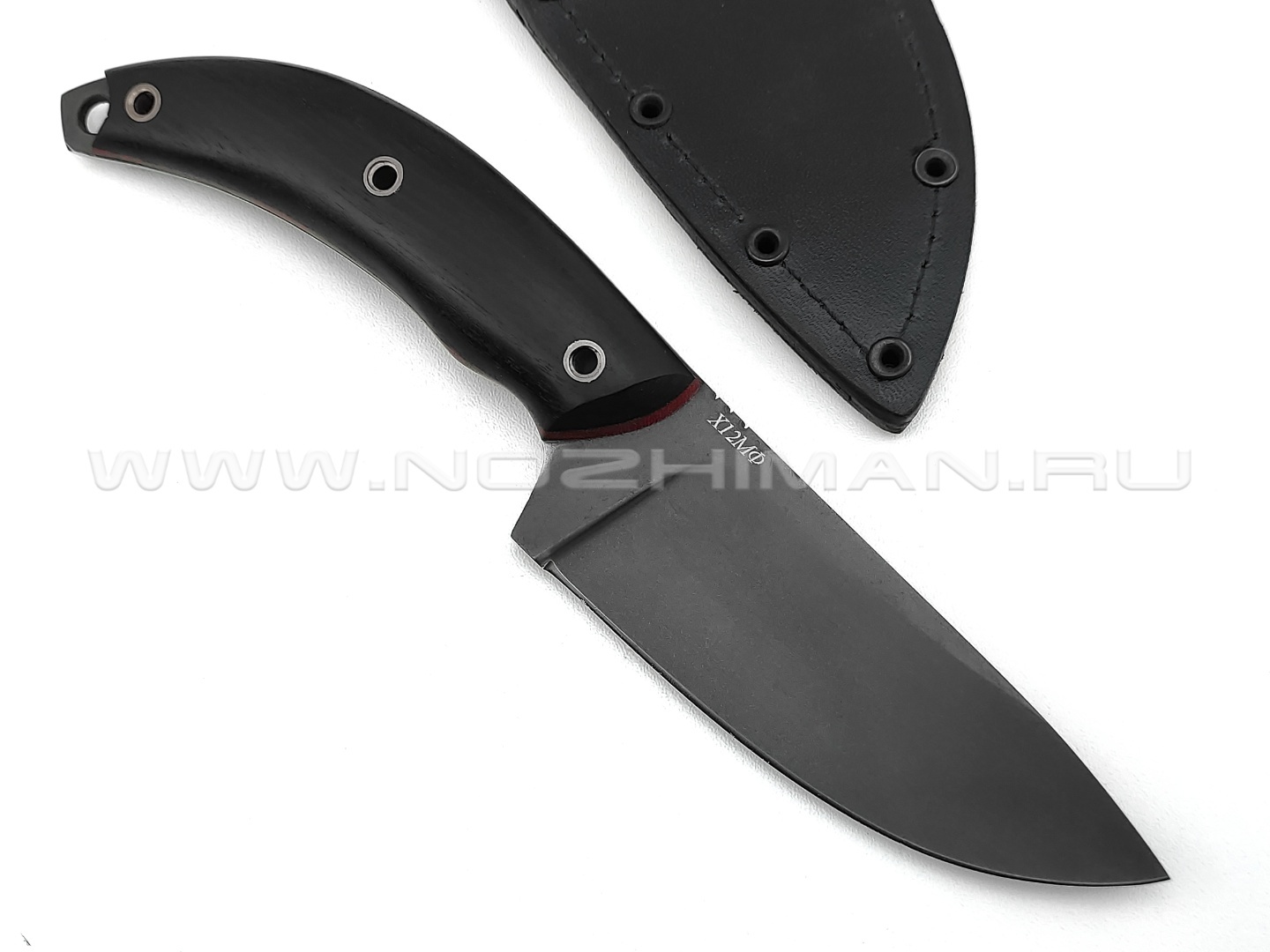 Нож "Север-3" сталь Х12МФ травление, рукоять граб (Титов & Солдатова)