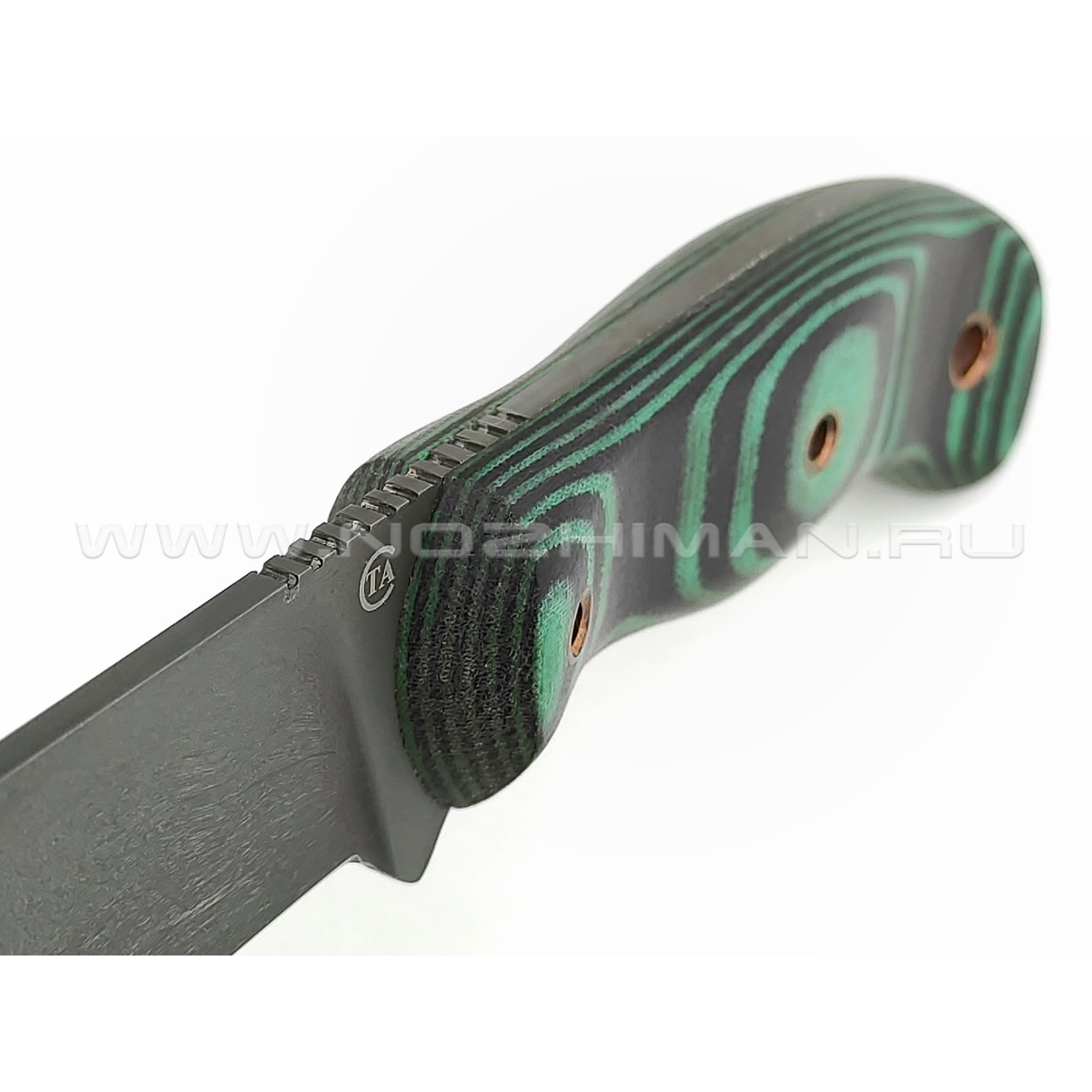 Нож "Вихрь-3" сталь Х12МФ травление, рукоять микарта (Титов & Солдатова)