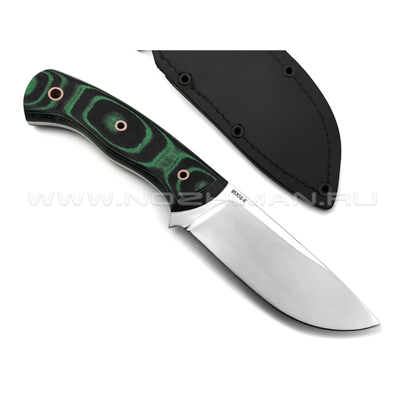 Нож "Сибирь-2" сталь 95Х18, рукоять микарта (Титов & Солдатова)
