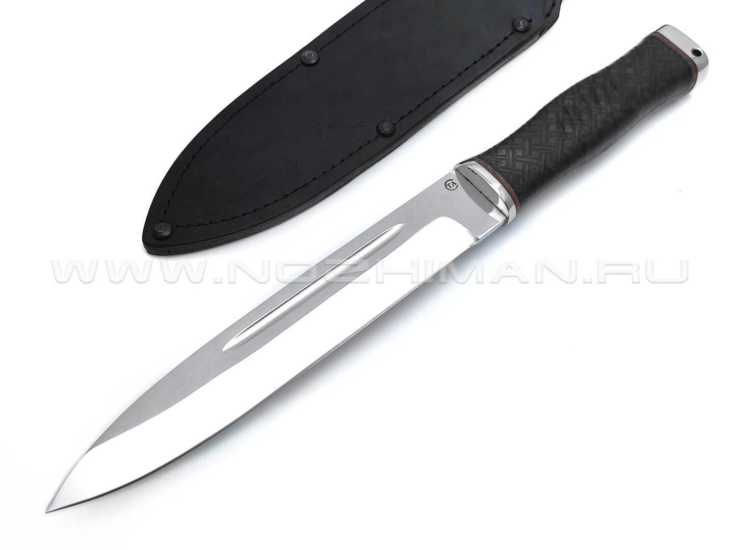 Нож "Горец-2" сталь 95Х18, рукоять резина (Титов & Солдатова)