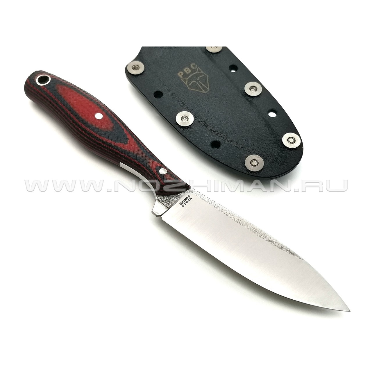 РВС нож "Кастор 3.0" сталь N690, рукоять микарта navy & red