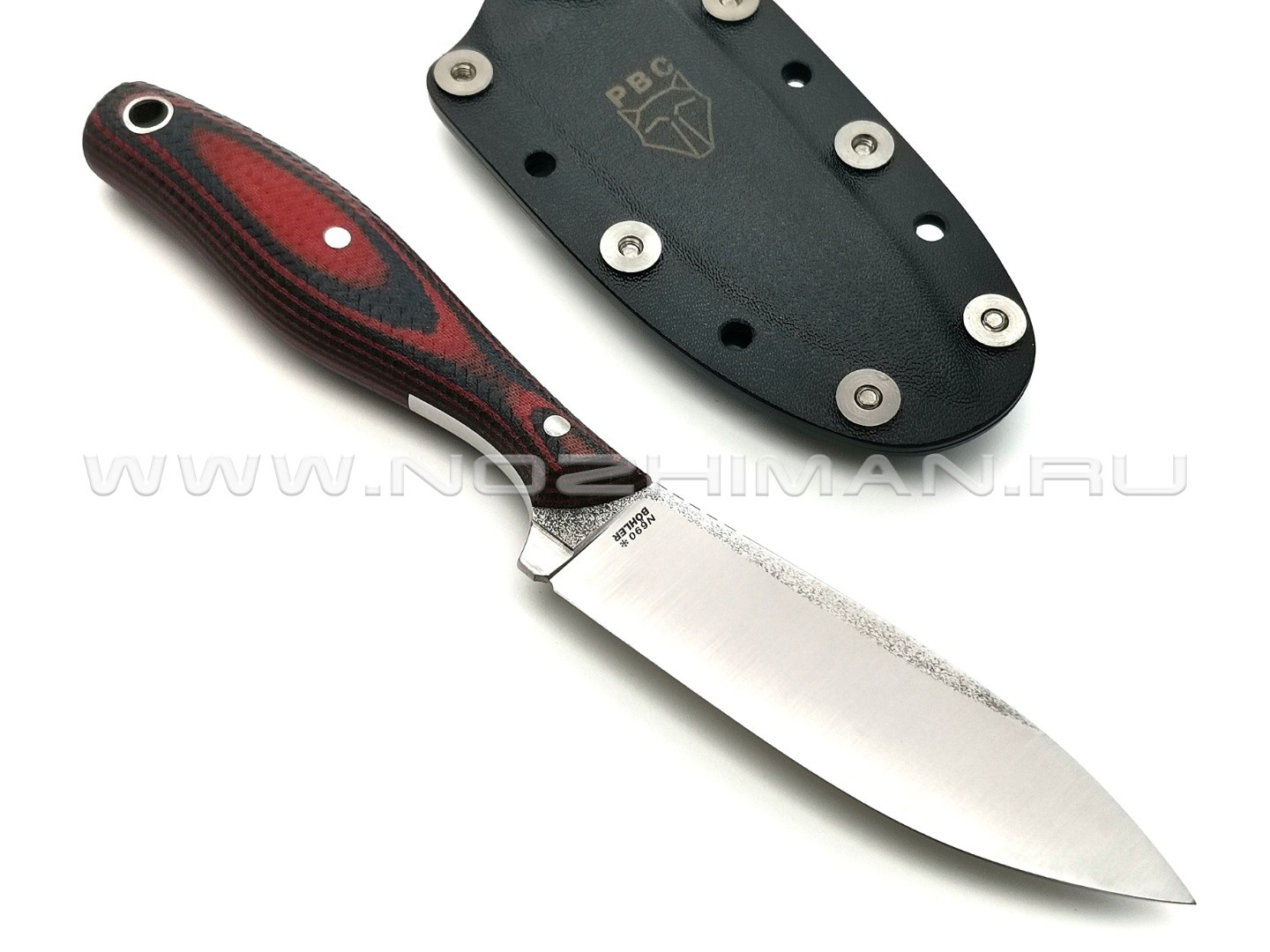 РВС нож "Кастор 3.0" сталь N690, рукоять микарта navy & red