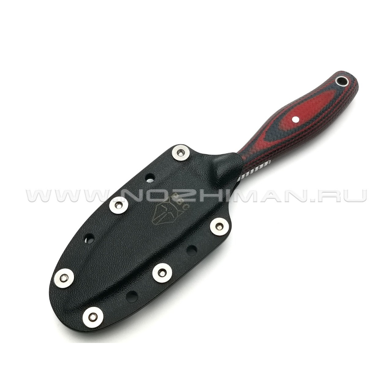 РВС нож "Кастор 3.0" сталь N690, рукоять микарта navy & red