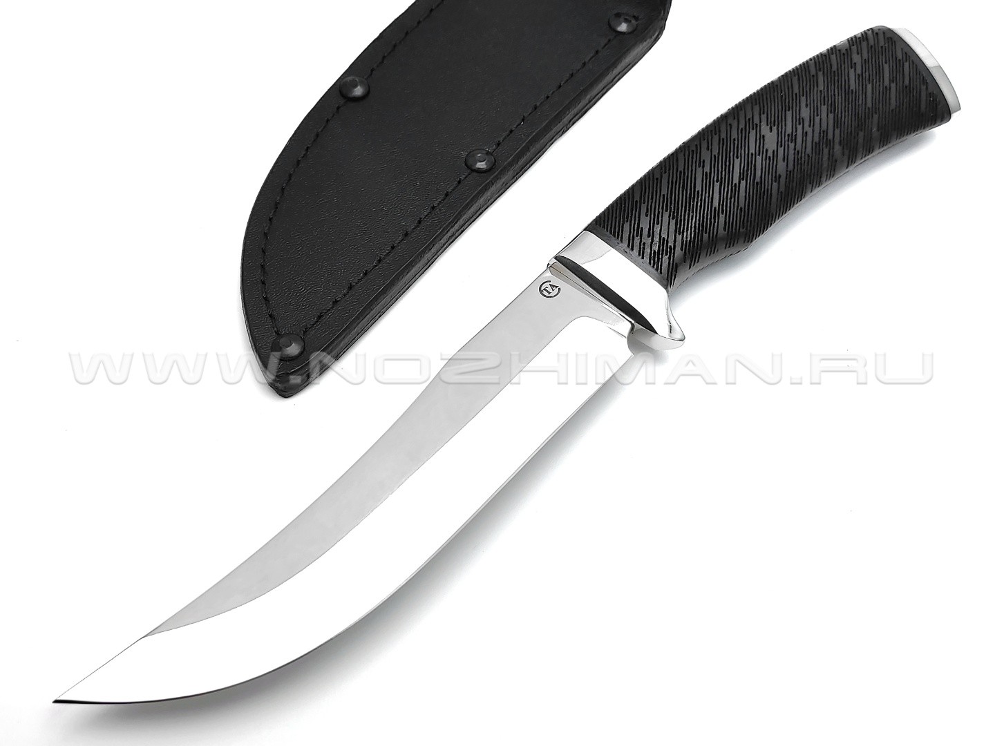 Нож "Боец-1" сталь 95Х18, рукоять граб, мельхиор (Титов & Солдатова)