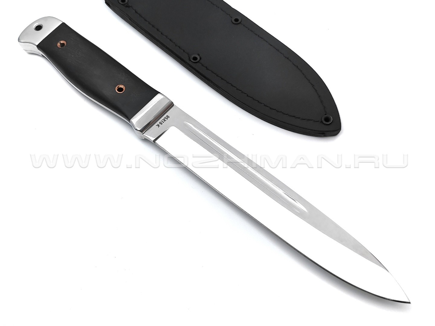 Нож "Горец-2" сталь 95Х18, рукоять граб (Титов & Солдатова)