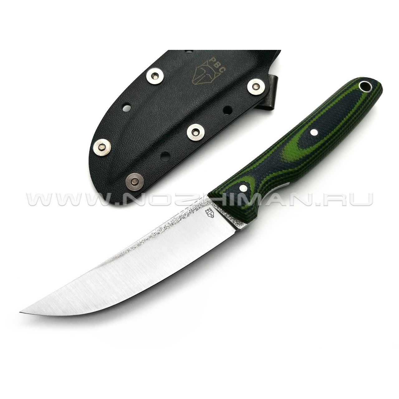 РВС нож "Аники" сталь N690, рукоять микарта black & green