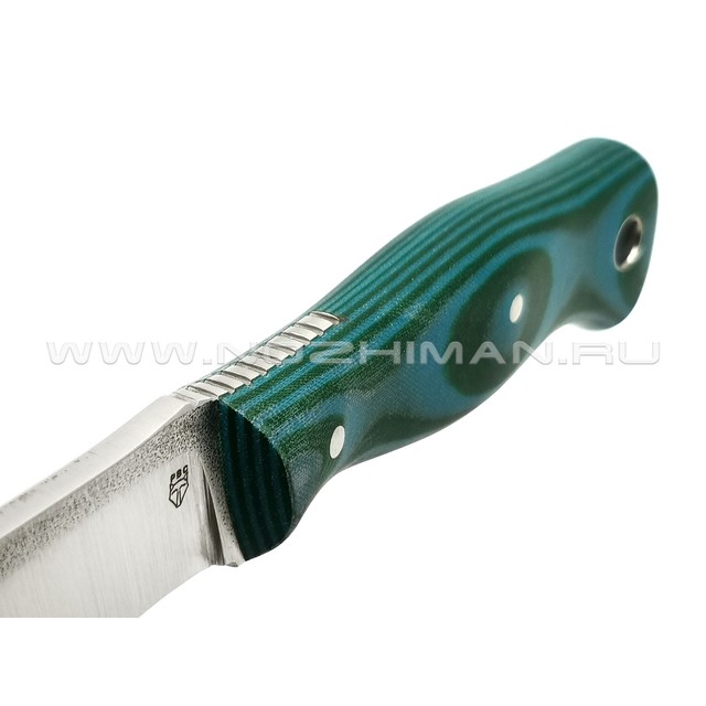 РВС нож "Гудкэт М" сталь N690, рукоять микарта green & blue