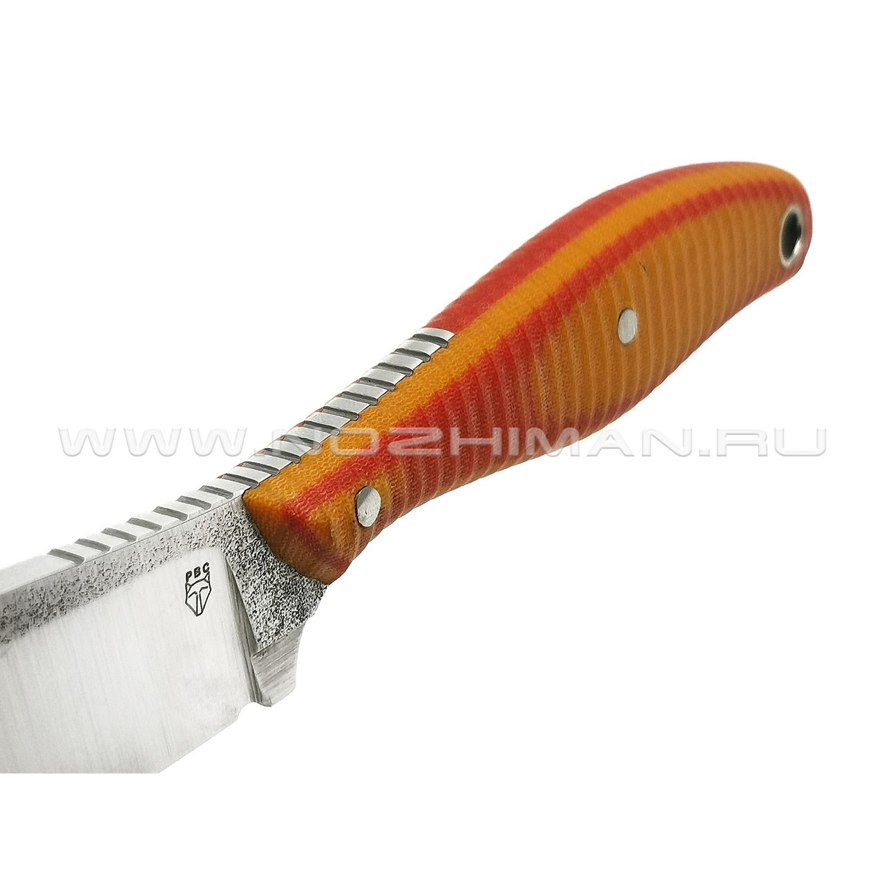 РВС нож "Кастор 3.0" сталь N690, рукоять микарта red & orange