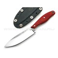 РВС нож "Кастор 3.0" сталь N690, рукоять микарта red & orange (2)