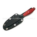 РВС нож "Кастор 3.0" сталь N690, рукоять микарта red & orange (2)