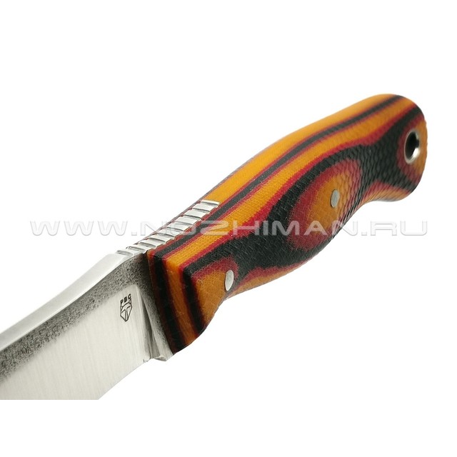 РВС нож "Гудкэт М" сталь N690, рукоять микарта black, red & orange