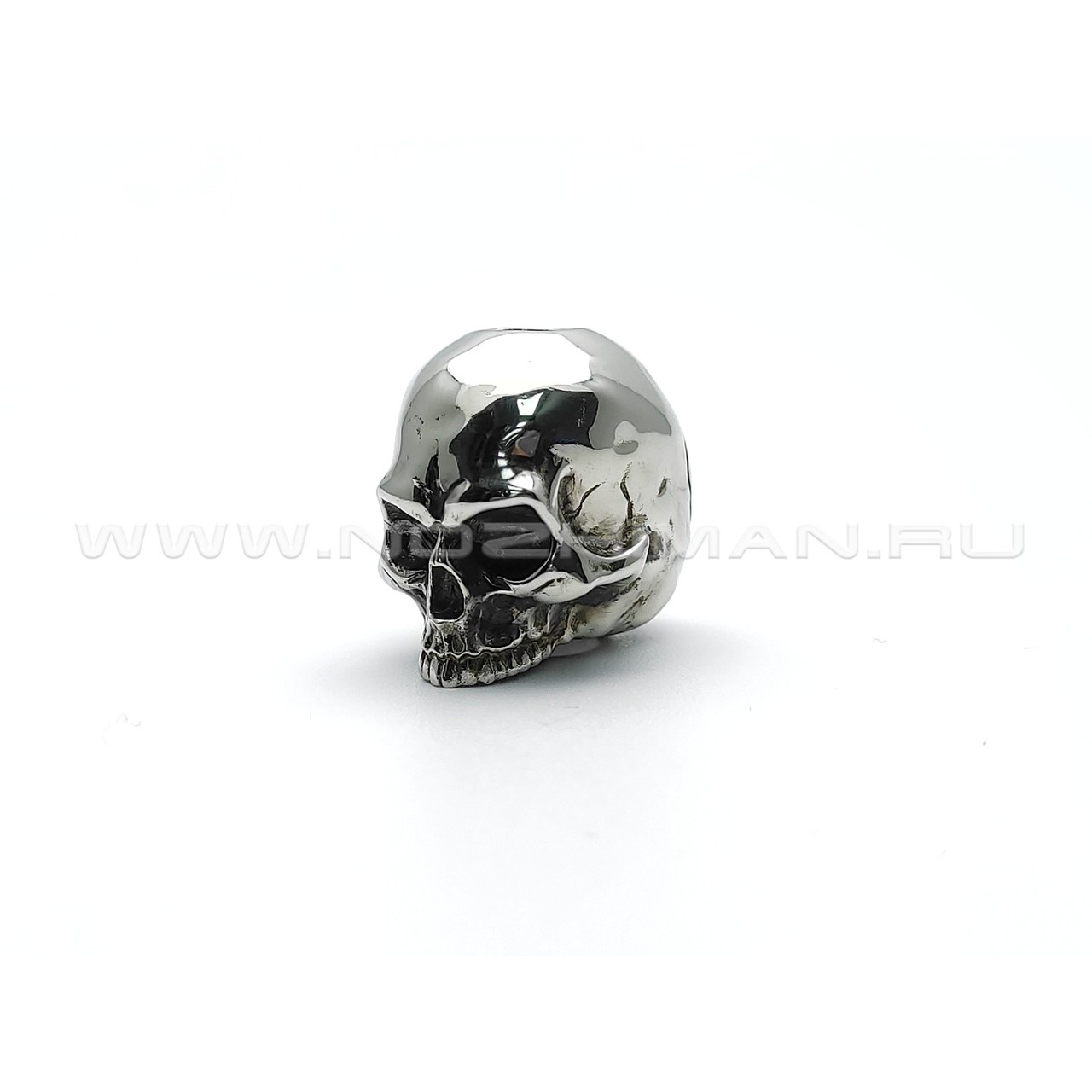 Бусина "Skull Серп и Молот" нейзильбер, бронза (Wild Heart)