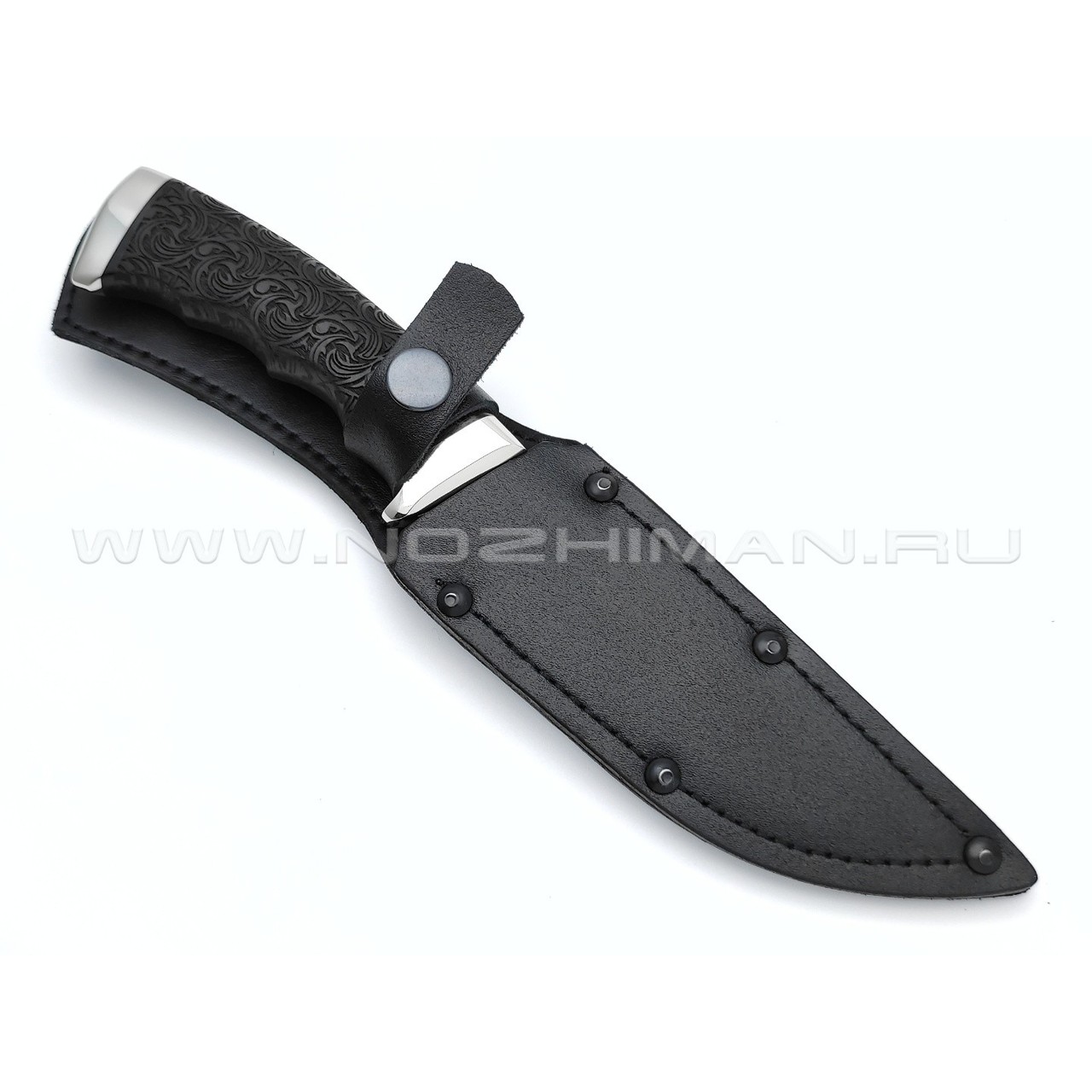 Нож "Кобра-3" сталь 95Х18, рукоять резной граб (Титов & Солдатова)