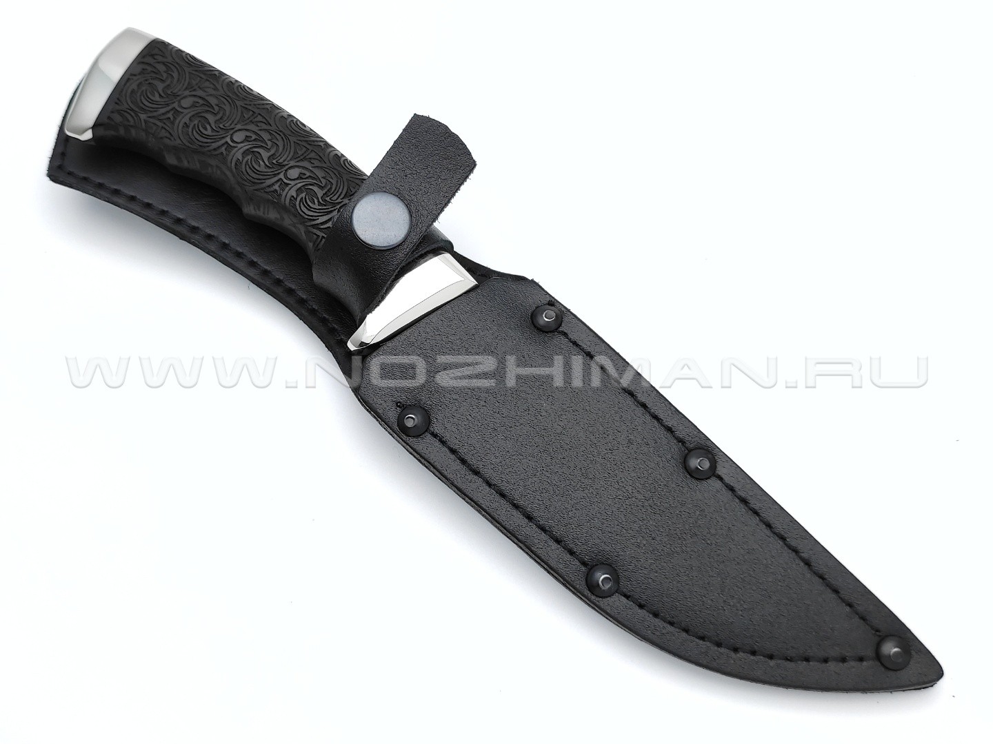 Нож "Кобра-3" сталь 95Х18, рукоять резной граб (Титов & Солдатова)