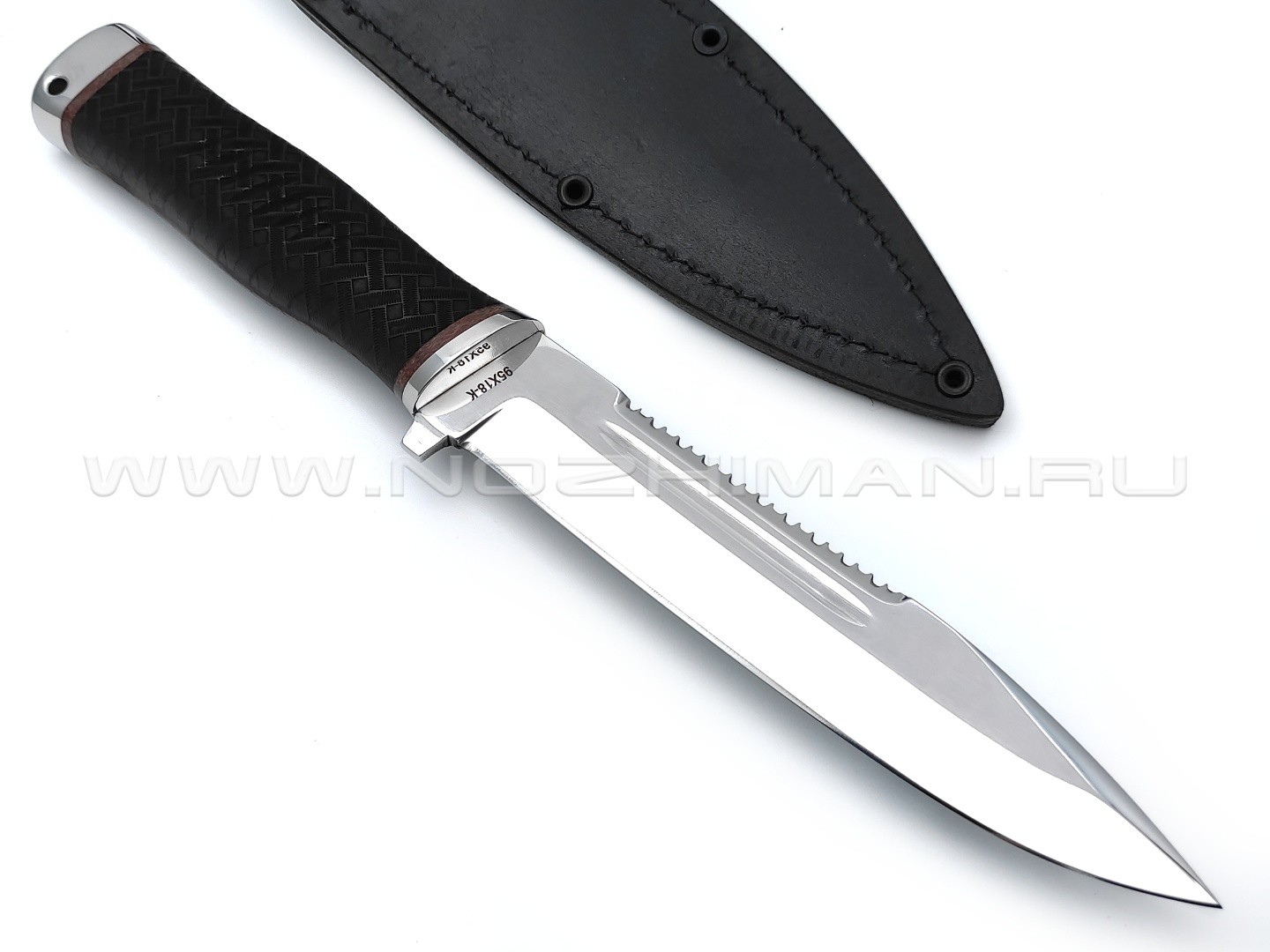 Нож "Старшина" сталь 95Х18, рукоять резина (Титов & Солдатова)