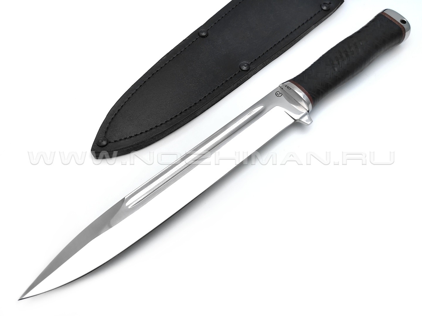 Нож "Майор" сталь 95Х18, рукоять резина (Титов & Солдатова)