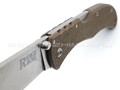 Cold Steel нож Range Boss 20KR9 Flat Dark Earth сталь 4034SS, рукоять Zy-Ex