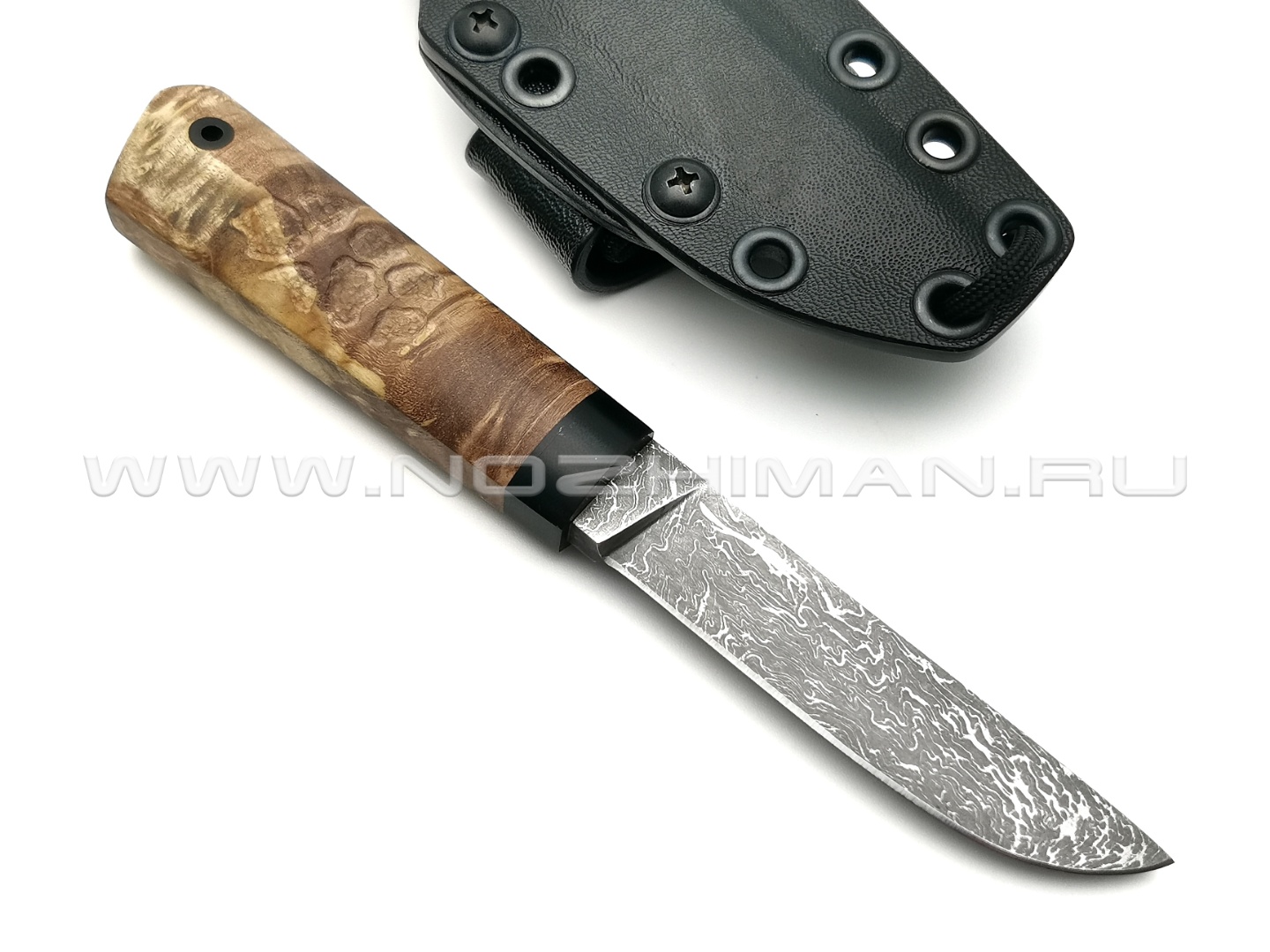 Волчий Век нож "Слононек Custom" сталь PGK WA, рукоять стаб. карельская береза