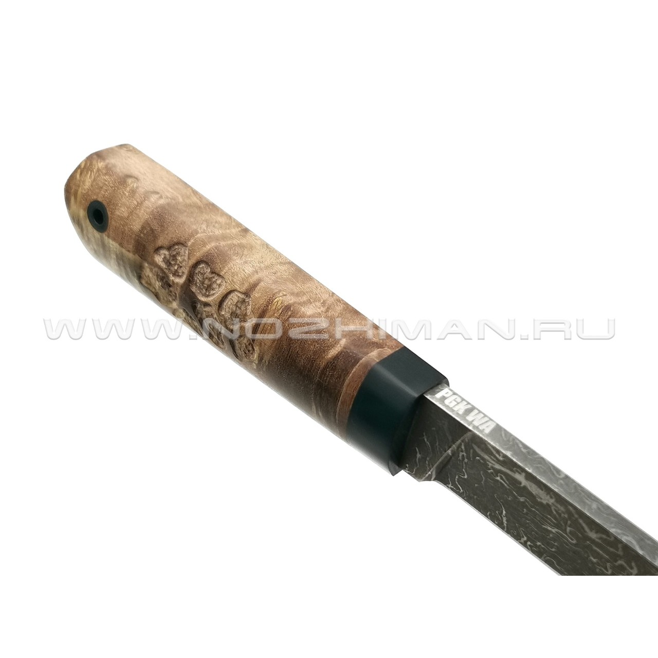 Волчий Век нож "Слононек Custom" сталь PGK WA, рукоять стаб. карельская береза