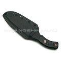 Волчий Век нож "Команданте XL - Custom" сталь PGK WA, рукоять G10 black