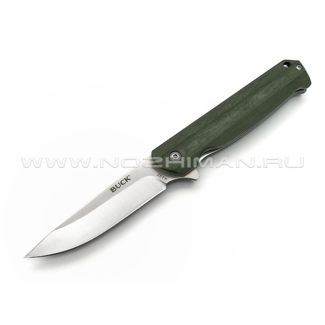 Buck нож Langford 0251GRS сталь 7Cr17MoV, рукоять G10 green
