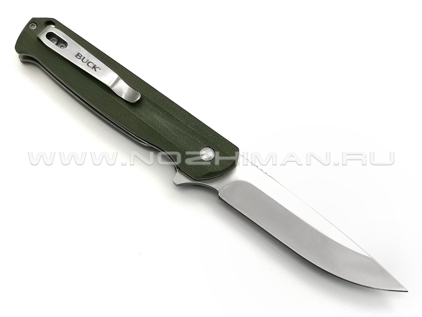 Buck нож Langford 0251GRS сталь 7Cr17MoV, рукоять G10 green