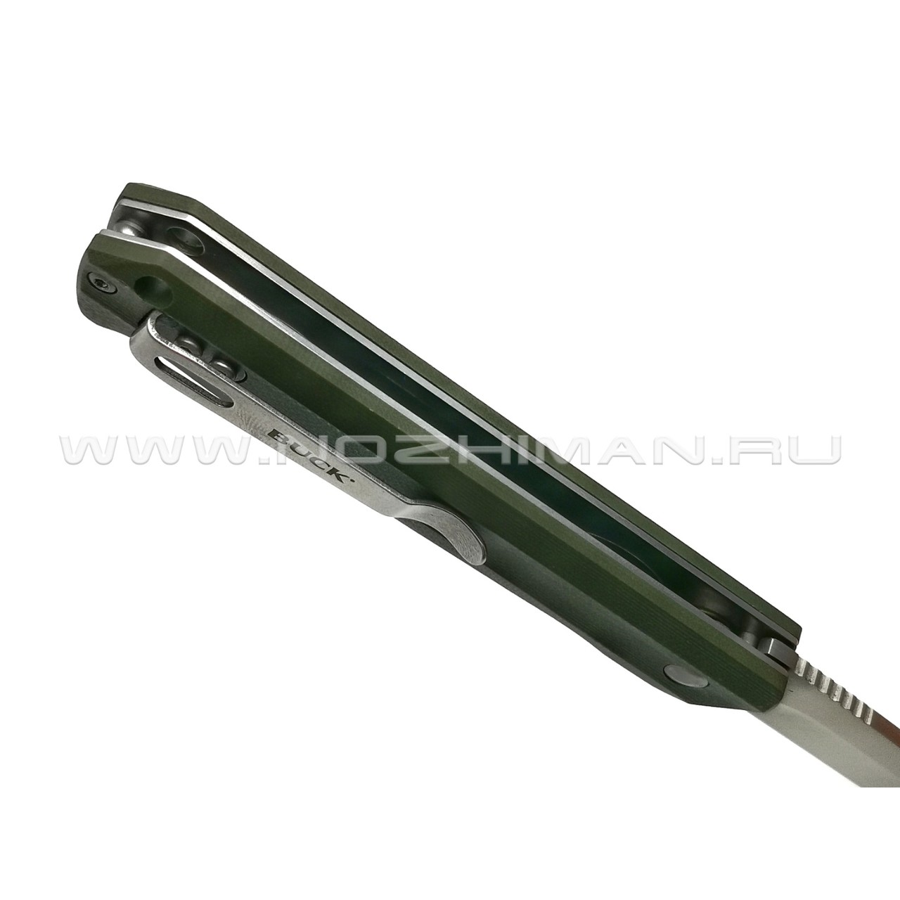 Buck нож Langford 0251GRS сталь 7Cr17MoV, рукоять G10 green