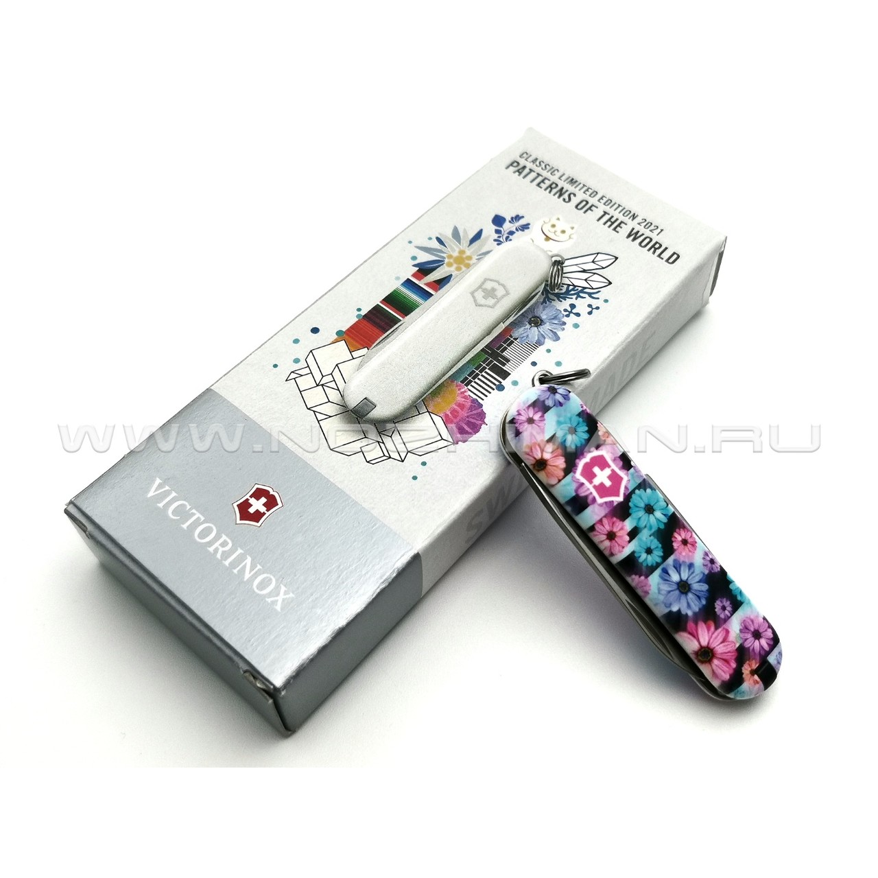 Швейцарский нож Victorinox 0.6223.L2107 Dynamic Floral (7 функций)
