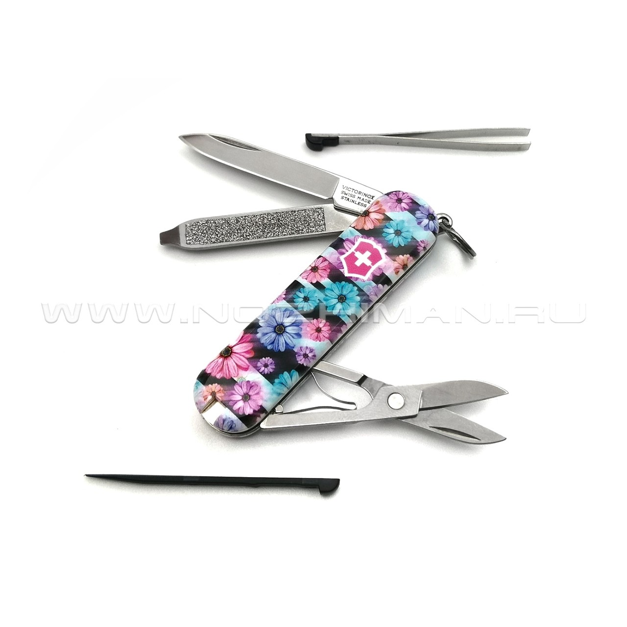 Швейцарский нож Victorinox 0.6223.L2107 Dynamic Floral (7 функций)