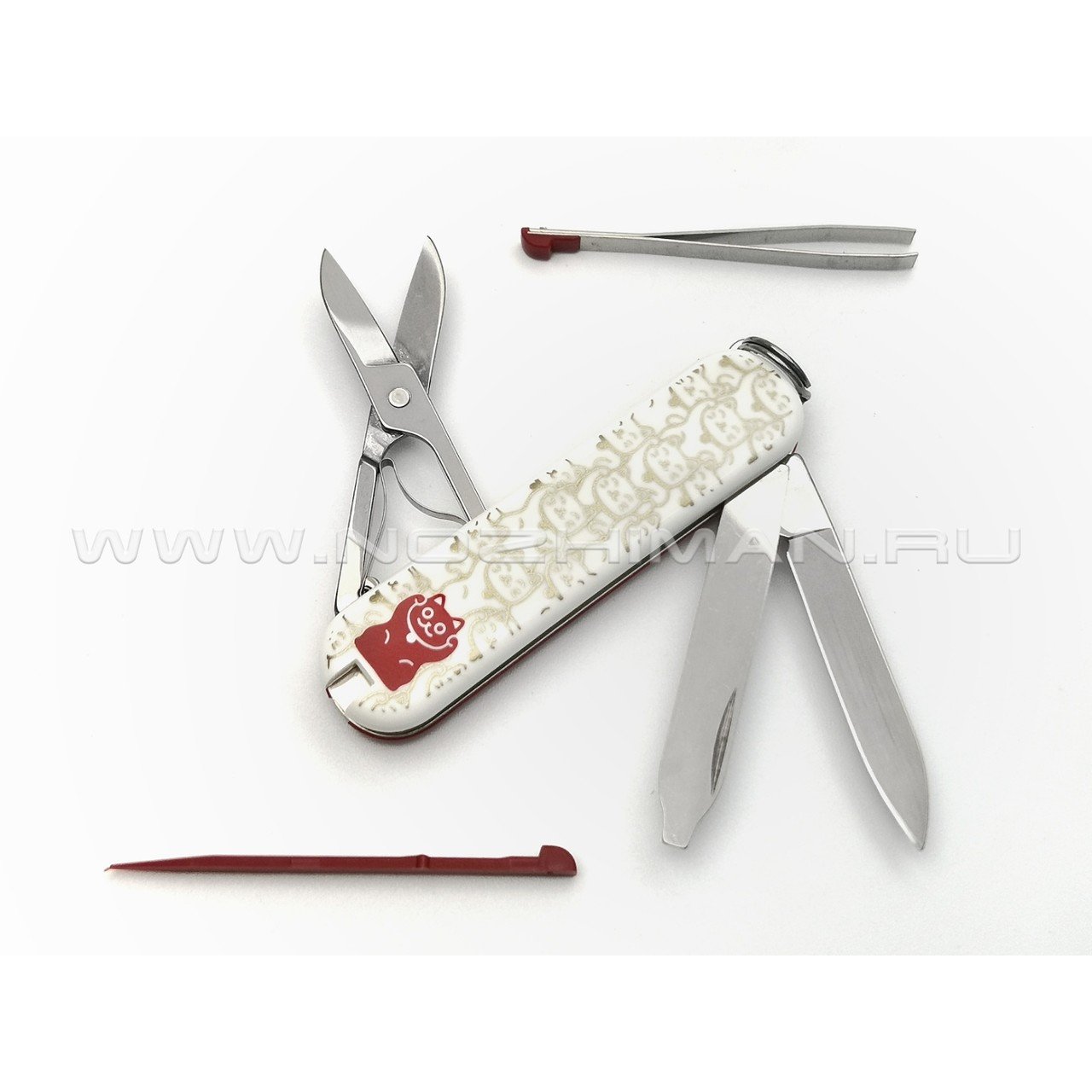 Швейцарский нож Victorinox 0.6223.L2106 Lucky Cat (7 функций)
