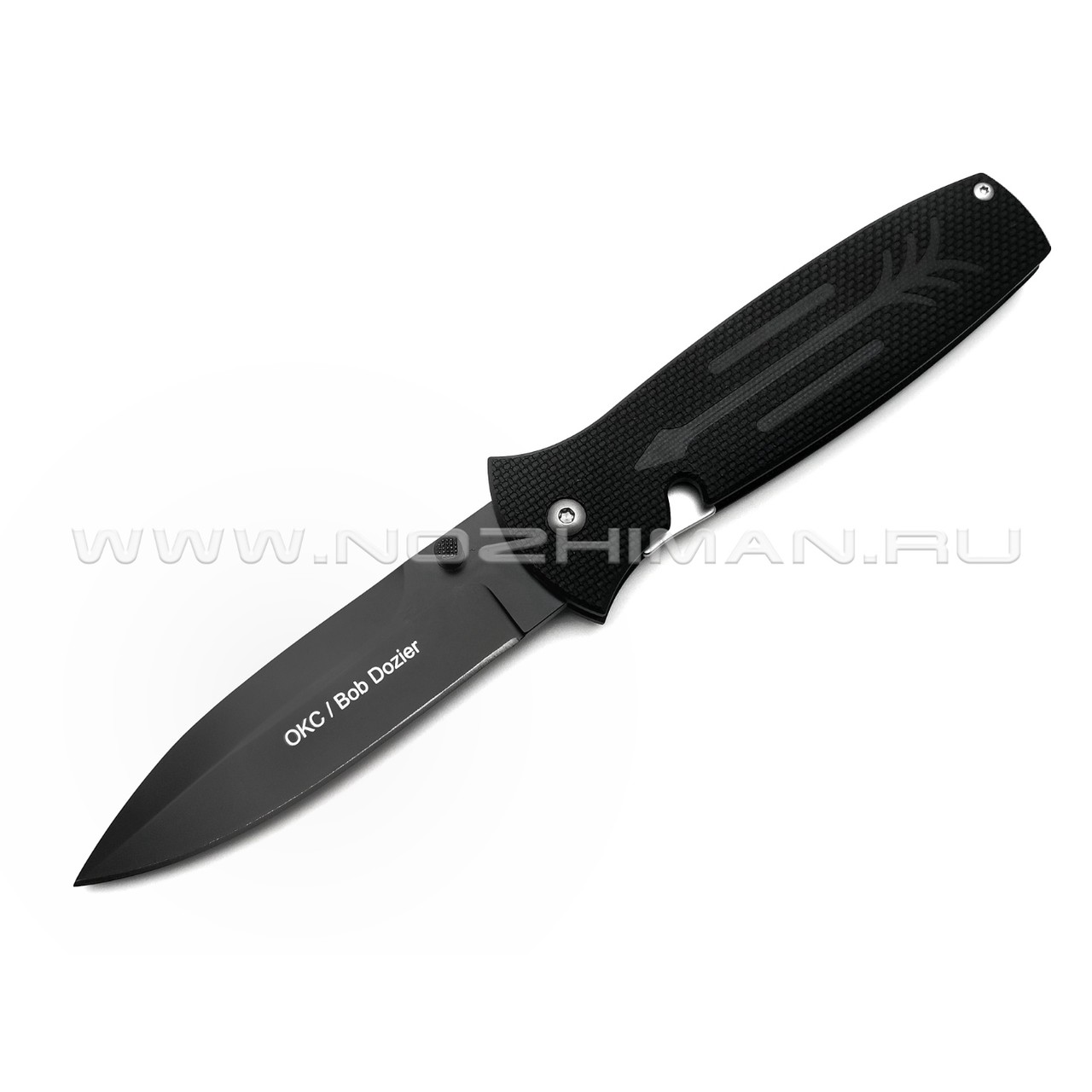 Ontario нож Bob Dozier Arrow Black 9101 сталь D2 рукоять G10