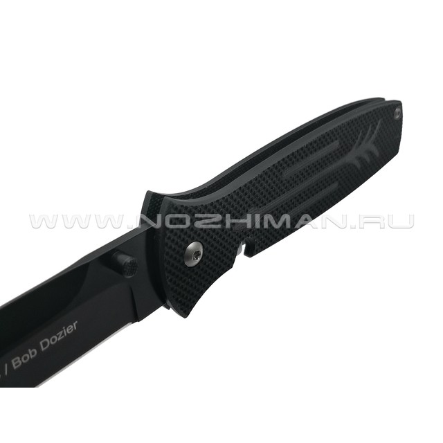 Ontario нож Bob Dozier Arrow Black 9101 сталь D2 рукоять G10