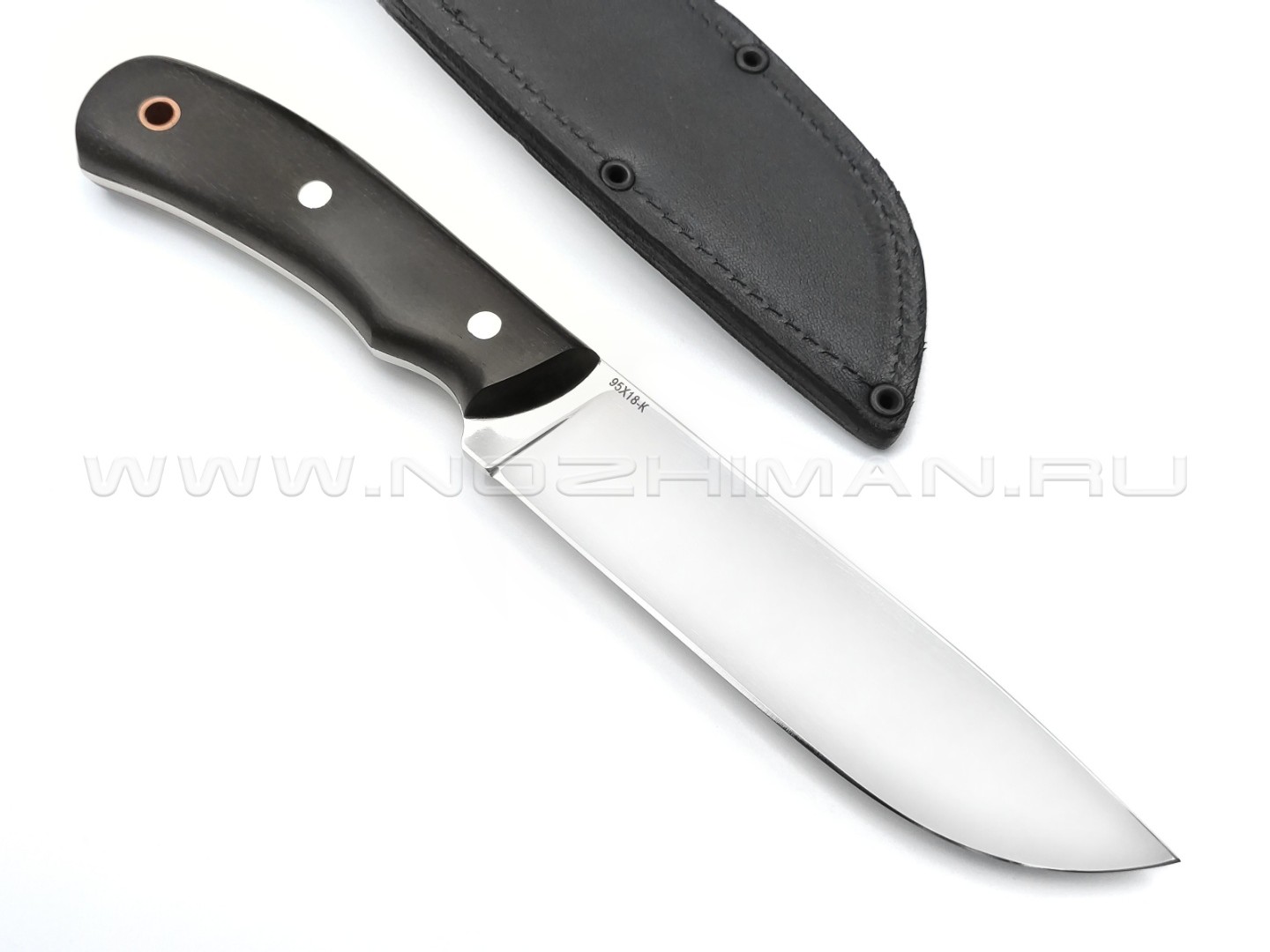 Нож "Сибиряк" сталь 95Х18, рукоять граб (Титов & Солдатова)