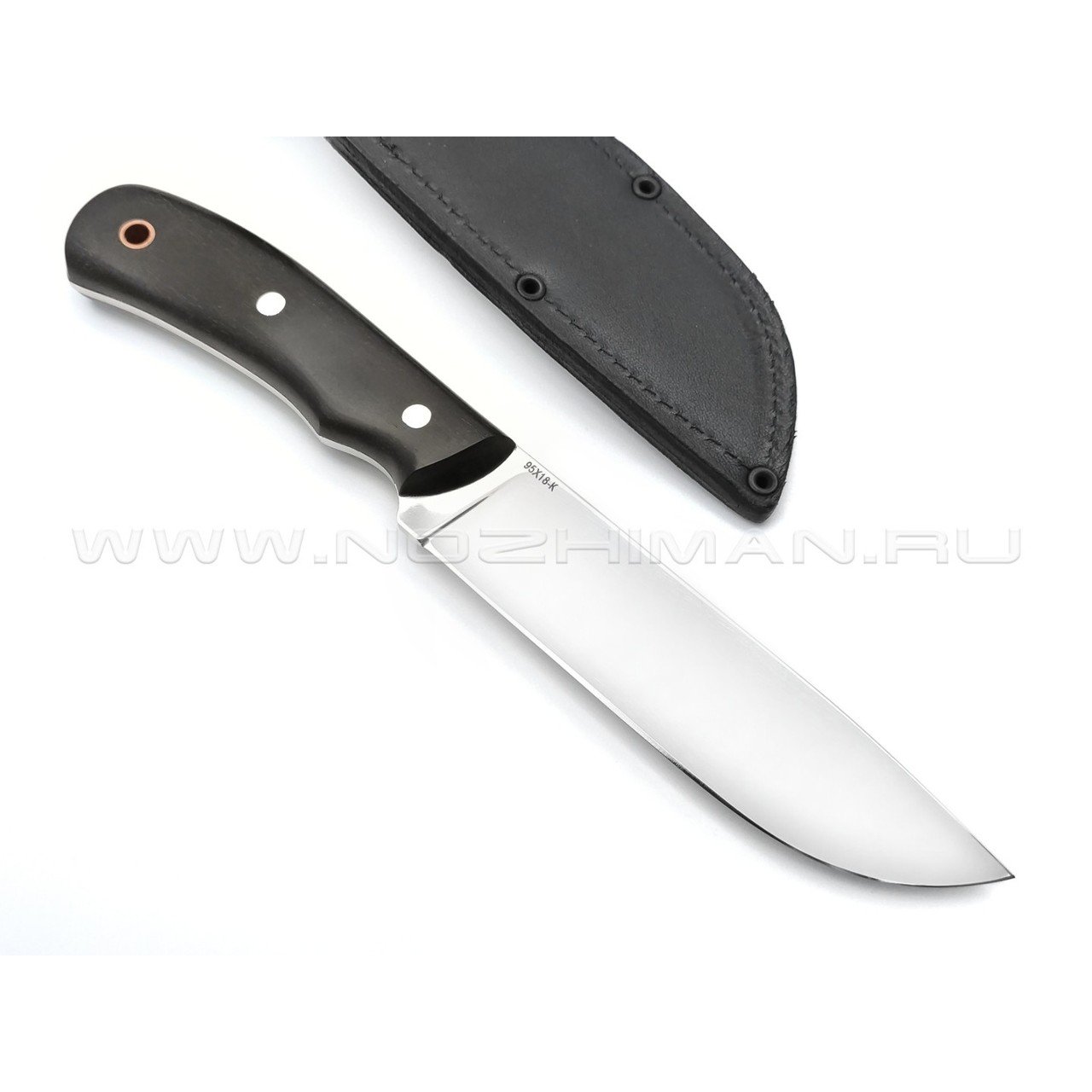 Нож "Сибиряк" сталь 95Х18, рукоять граб (Титов & Солдатова)