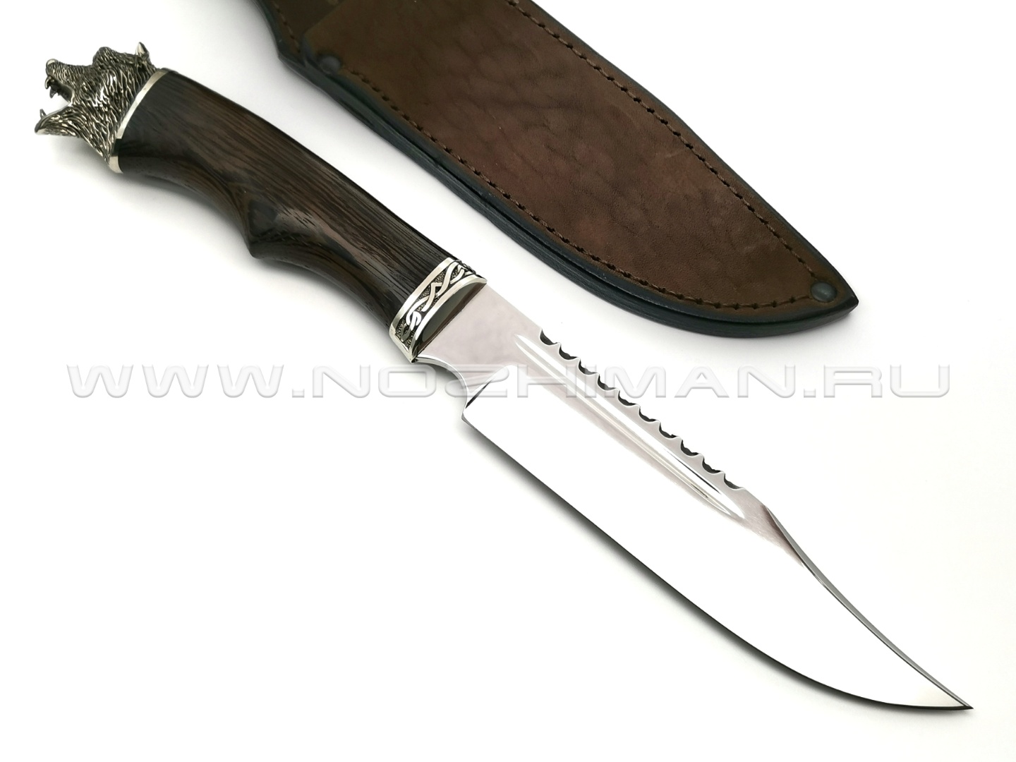 Нож Рэкс сталь 95Х18, рукоять венге, мельхиор (Фурсач А. А.)
