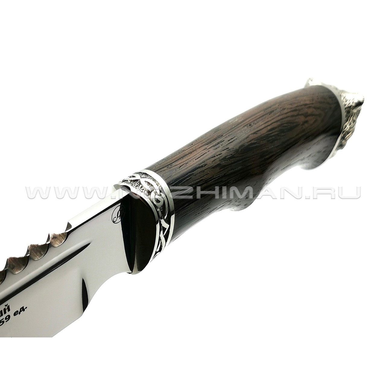 Нож Рэкс сталь 95Х18, рукоять венге, мельхиор (Фурсач А. А.)